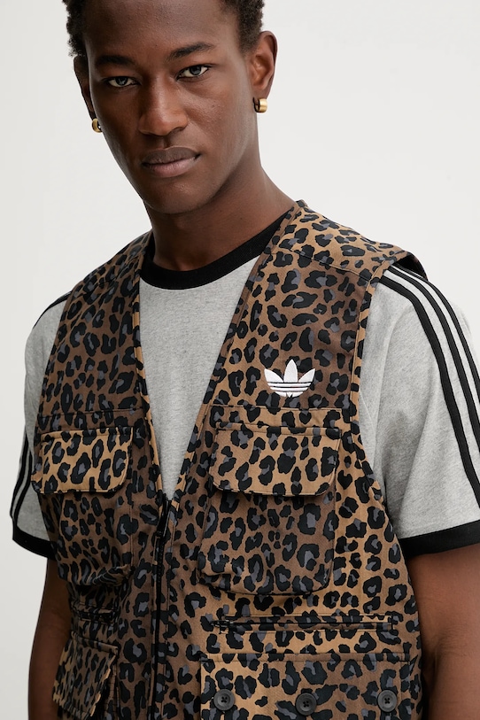 Prsluk adidas Originals Graphic Reg Vst smeđa JV7557