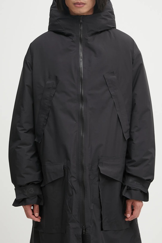 Y-3 kurtka Gore-Tex Parka czarny JW4618