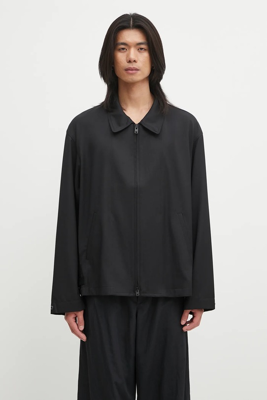 Y-3 kurtka z wełną Refined Wool nieocieplane czarny JZ0898