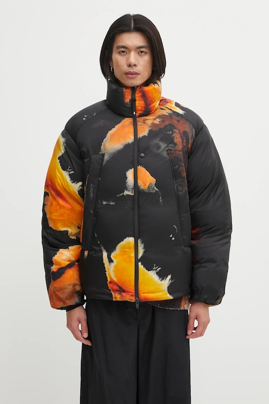 Y-3 kurtka puchowa Aop Puff bez kaptura czarny KA2364