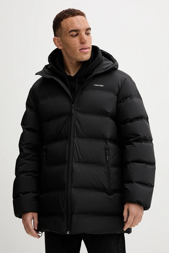 Páperová bunda Calvin Klein čierna LV04LD516G