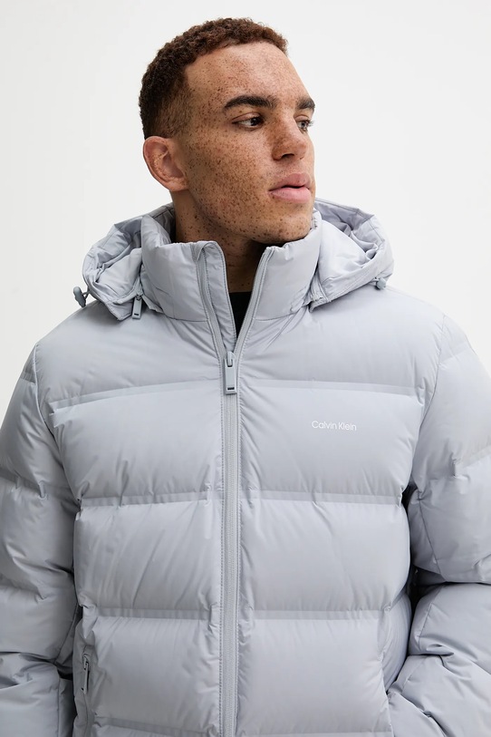 Пухова куртка Calvin Klein LV04LD517G сірий