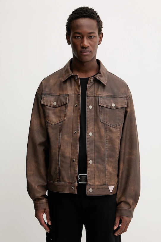 Odzież Guess Originals kurtka M5BL0L.W3780 brązowy