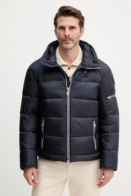 Blauer geacă de puf WISE cu captuseala bleumarin BLUC03024