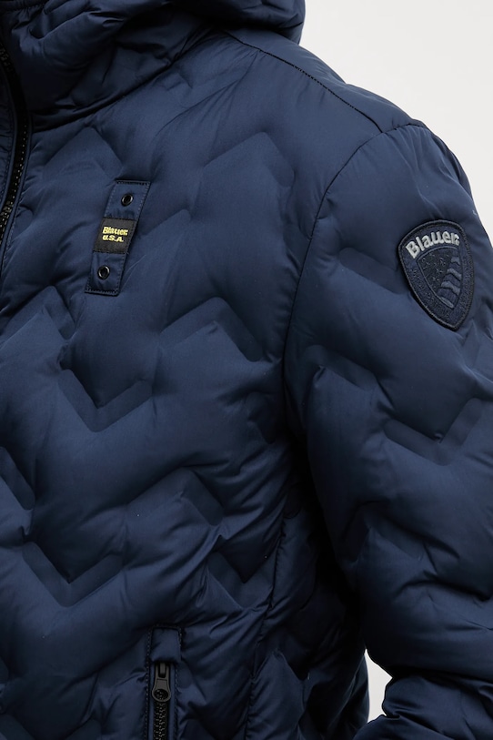 Péřová bunda Blauer PIERY BLUC03233 námořnická modř