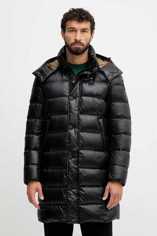 Péřová bunda Blauer CARVER s podšívkou černá BLUK03147