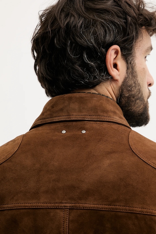 Pepe Jeans velúr dzseki PM4027183 barna