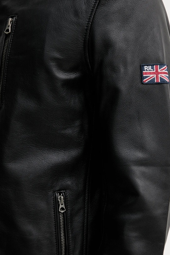Δερμάτινο μπουφάν Pepe Jeans PM4027178 μαύρο