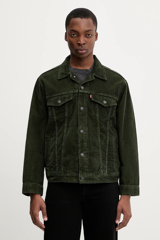 Levi's kurtka bawełniana bez kaptura zielony A5782.0074