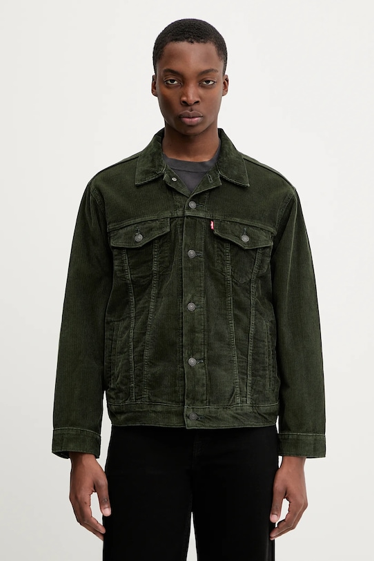 Levi's kurtka bawełniana bez kaptura zielony A5782.0074