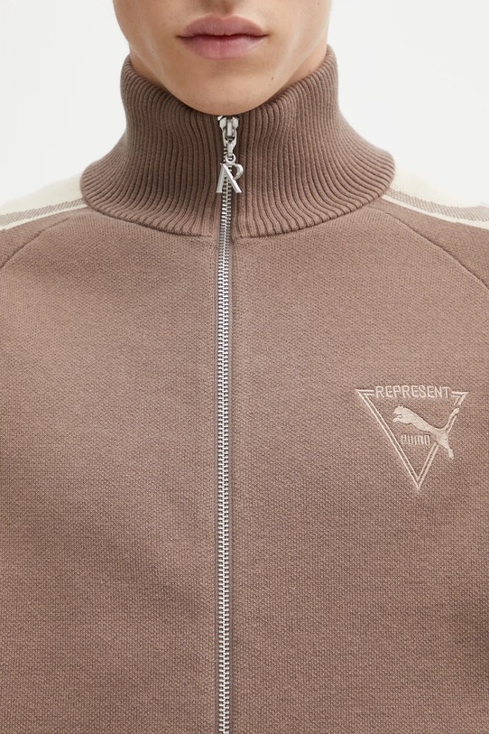 Puma kardigan PUMA x REPRESENT brązowy 632543