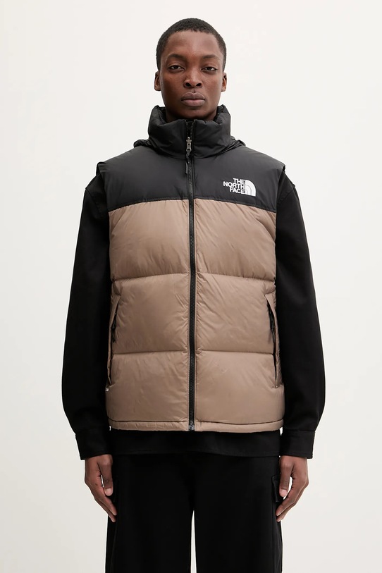The North Face geacă 1996 Retro Nuptse fara gluga maro NF0A3JQQDHL1