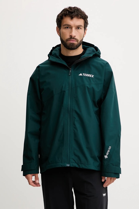 adidas TERREX kurtka przeciwdeszczowa Xploric 2L Gore pozostałe zielony JL9748