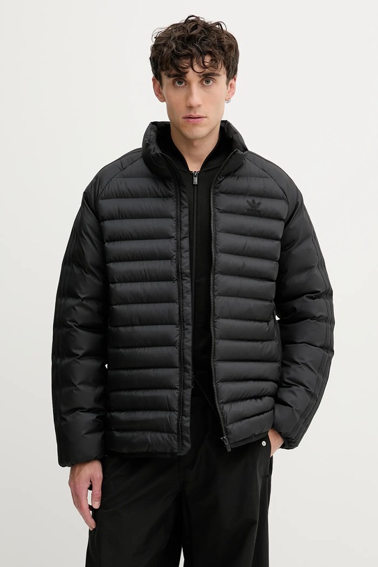 Μπουφάν adidas Originals Padded Coll άλλο μαύρο JW5844