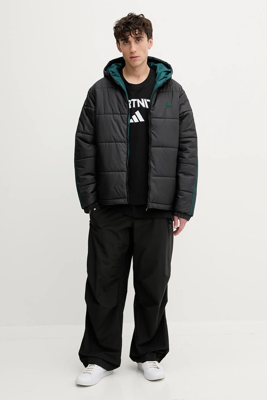 Ρούχα Μπουφάν δυο όψεων adidas Originals Adicolor JX6447 μαύρο