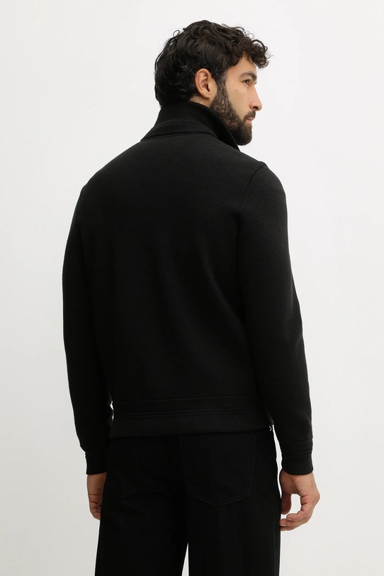 Odzież Tommy Hilfiger kurtka z dodatkiem wełny MW0MW40774 czarny