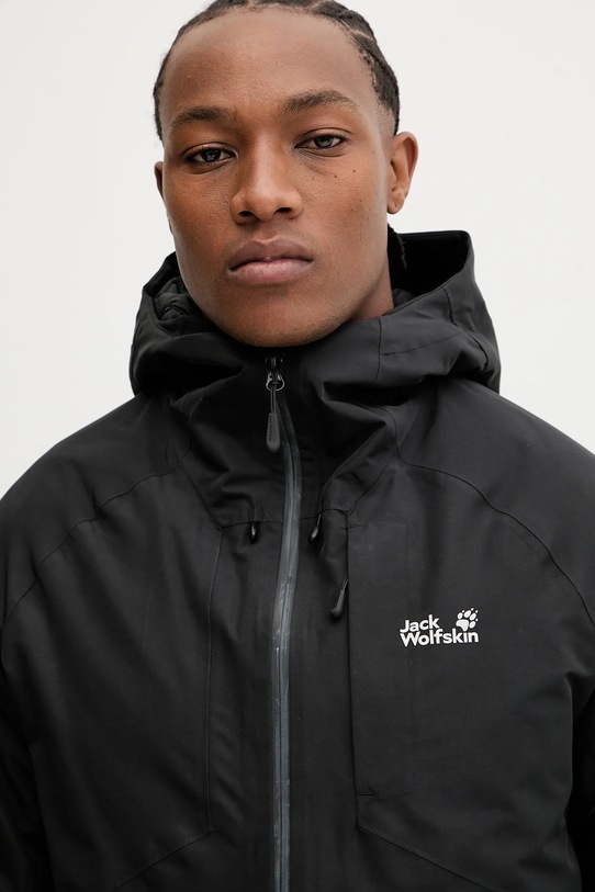 Jack Wolfskin kurtka sportowa puchowa ICECAPE czarny A65299