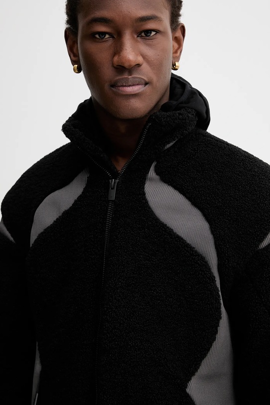 Heliot Emil rövid kabát fekete AW25.M.02.139.BLK01.CO