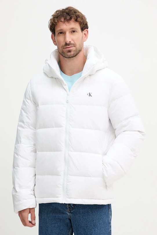 Páperová bunda Calvin Klein Jeans zateplené biela LV04RC518G