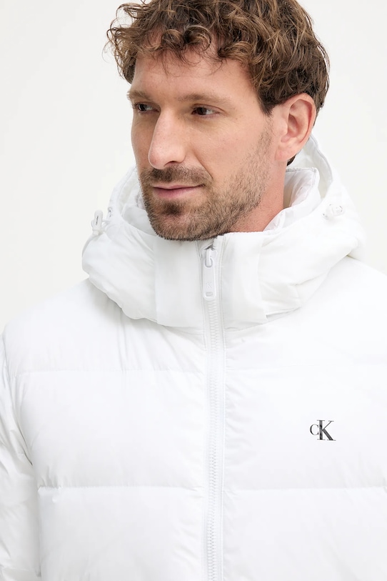 Calvin Klein Jeans geacă de puf alb LV04RC518G
