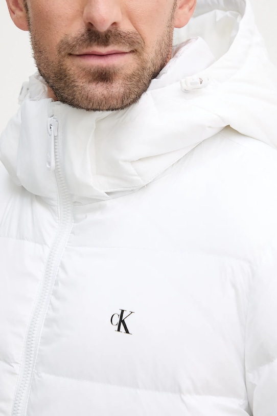 Calvin Klein Jeans geacă de puf LV04RC518G alb