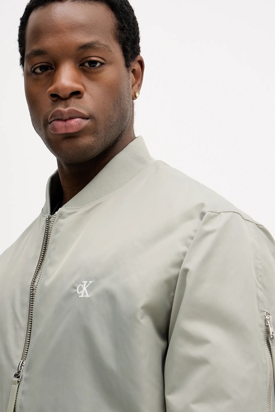 Calvin Klein Jeans kurtka bomber zielony LV04RC526G
