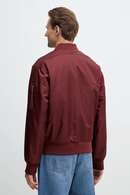 Îmbrăcăminte Calvin Klein Jeans geacă bomber LV04RC526G burgundia