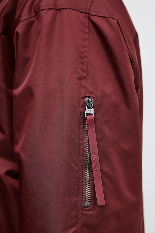 Calvin Klein Jeans geacă bomber LV04RC526G burgundia