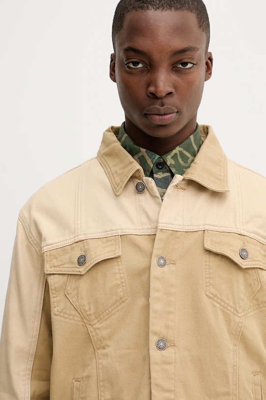 Džínová bunda Desigual COVENTRY béžová 25WMEN01