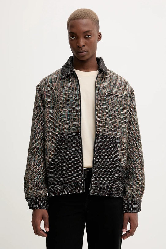 Яке с вълна Desigual RUSTIC FABRIC черен 25WMEW11
