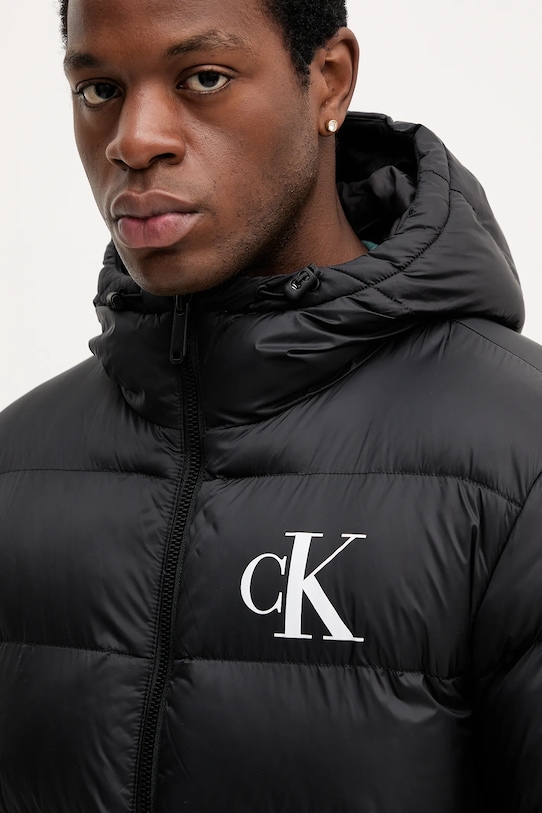 Calvin Klein Jeans rövid kabát fekete LV04RD528G