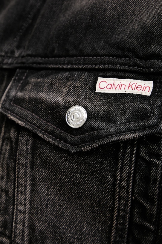 Calvin Klein Jeans giacca di jeans LV04RD707G nero