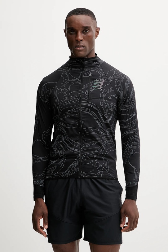 Куртка для тренировок Compressport Hurricane Windproof без подкладки чёрный AJVM110