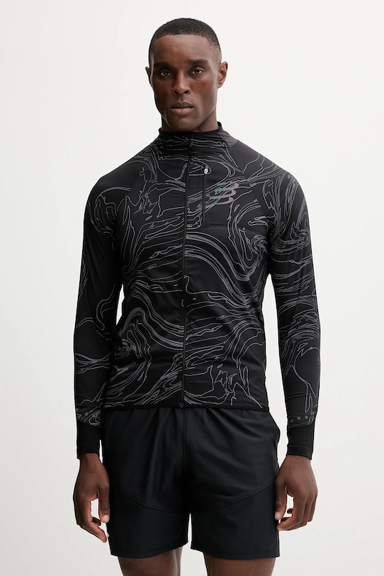 Compressport kurtka treningowa Hurricane Windproof nieocieplane czarny AJVM110