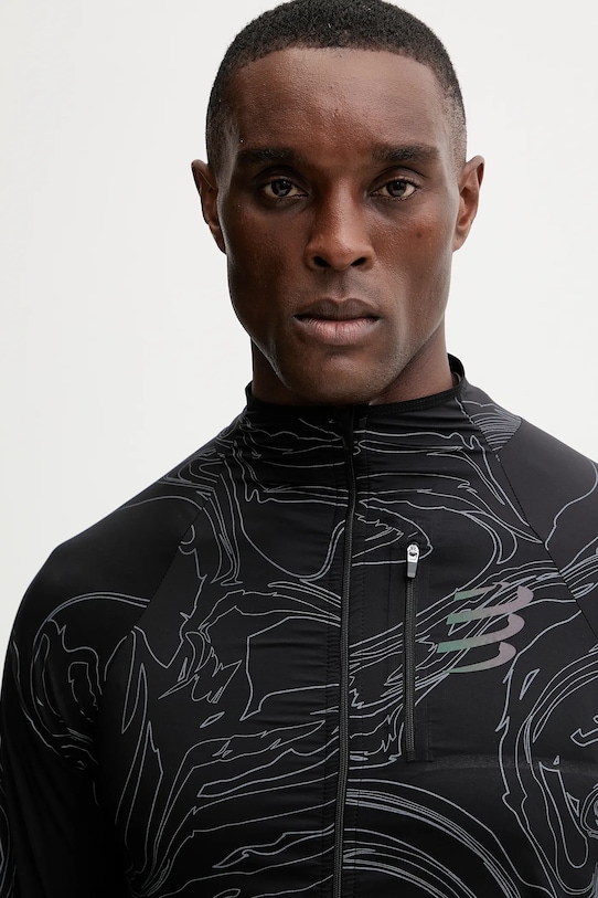 Compressport kurtka treningowa Hurricane Windproof AJVM110 czarny