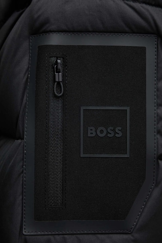 Пухено яке BOSS Green 50544322 черен