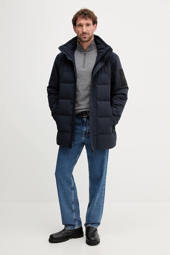 Μπουφάν BOSS Green 50547262 σκούρο μπλε AW25