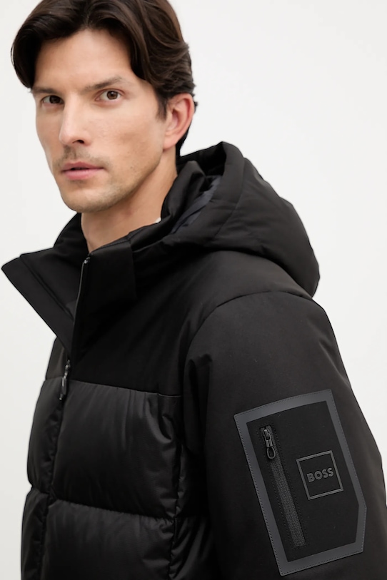Páperová bunda BOSS Green čierna 50548693