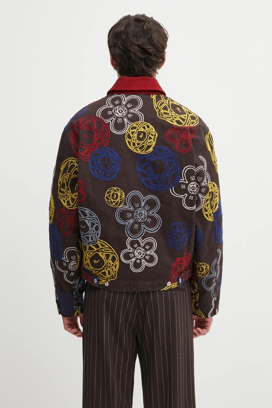 Одяг Бавовняна куртка Kenzo Futura Zip Up Utility FF65BL1799G2 коричневий