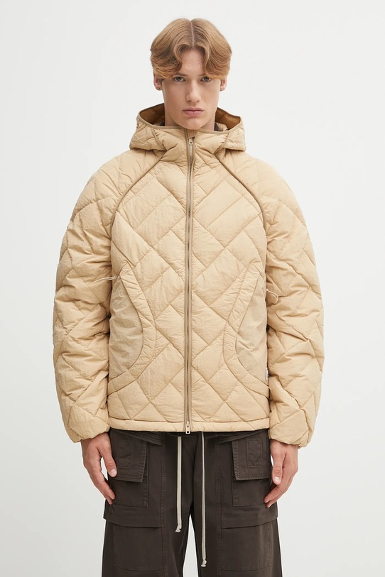 Пухено яке Kenzo Weave Light Weight Down пух бежов FF65OU1459NA