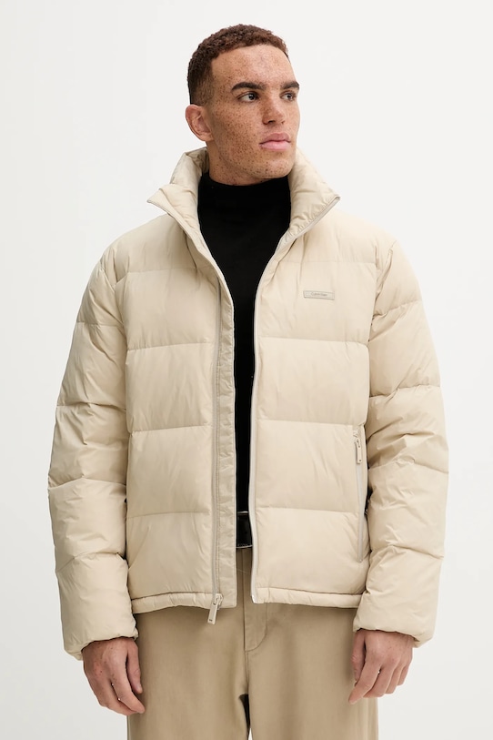 Páperová bunda Calvin Klein béžová LV04LD529G