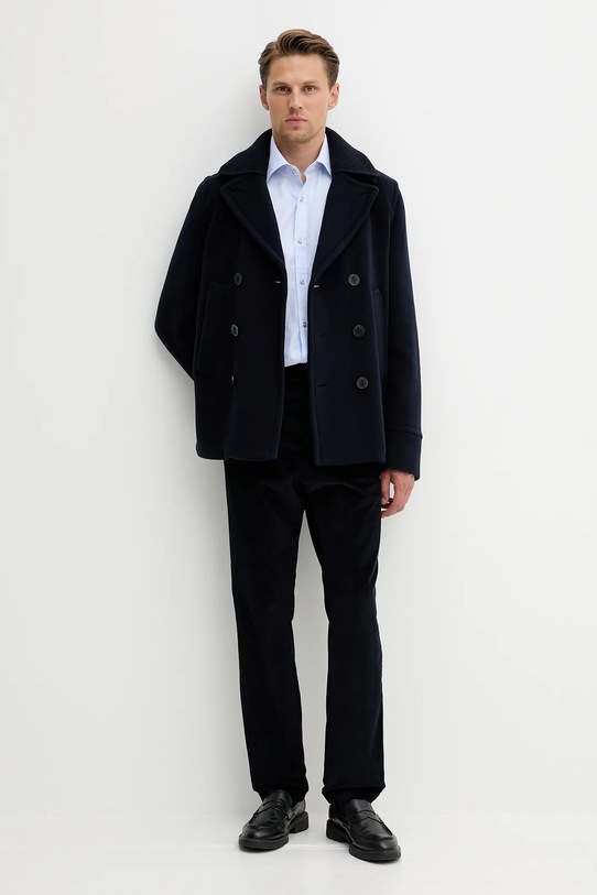 Paul&Shark palton de lână 15312361 bleumarin AW25