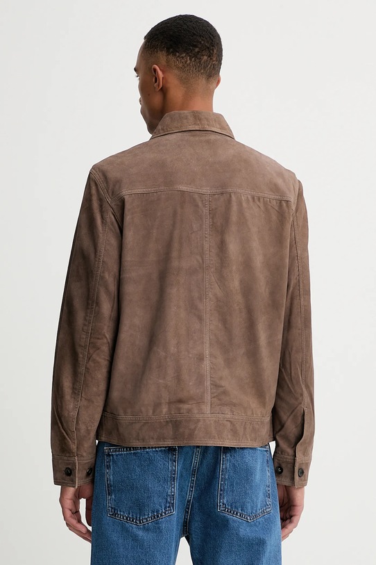 Odzież Rag & Bone szalik z dodatkiem wełny RV7525F0MLT brązowy