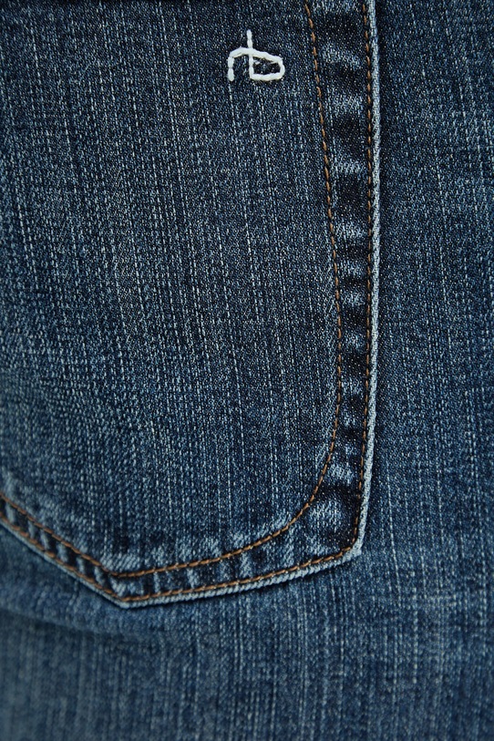 Rag & Bone jeansy z domieszką kaszmiru RX0225F2VCH granatowy