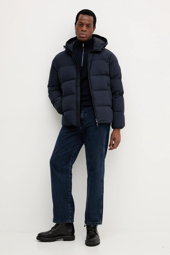 Péřová bunda Tommy Hilfiger MW0MW40616 námořnická modř AW25