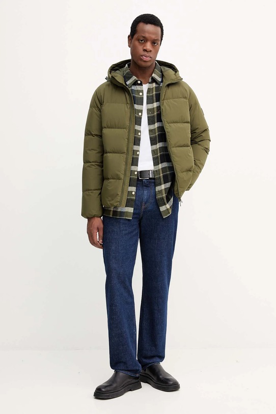 Péřová bunda Tommy Hilfiger MW0MW40616 zelená AW25