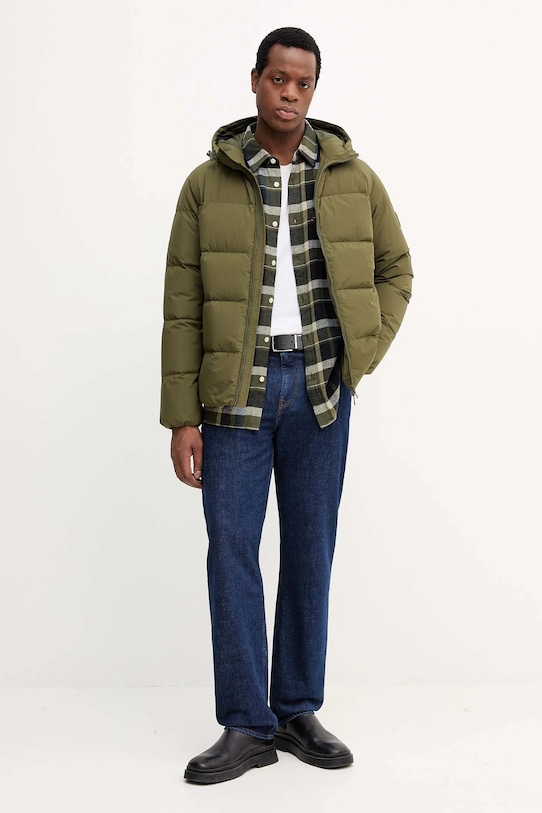 Péřová bunda Tommy Hilfiger MW0MW40616 zelená AW25