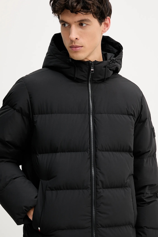 Páperová bunda Tommy Hilfiger čierna MW0MW40616