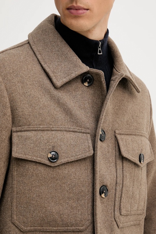 Tommy Hilfiger kurtka koszulowa z dodatkiem wełny MW0MW40624