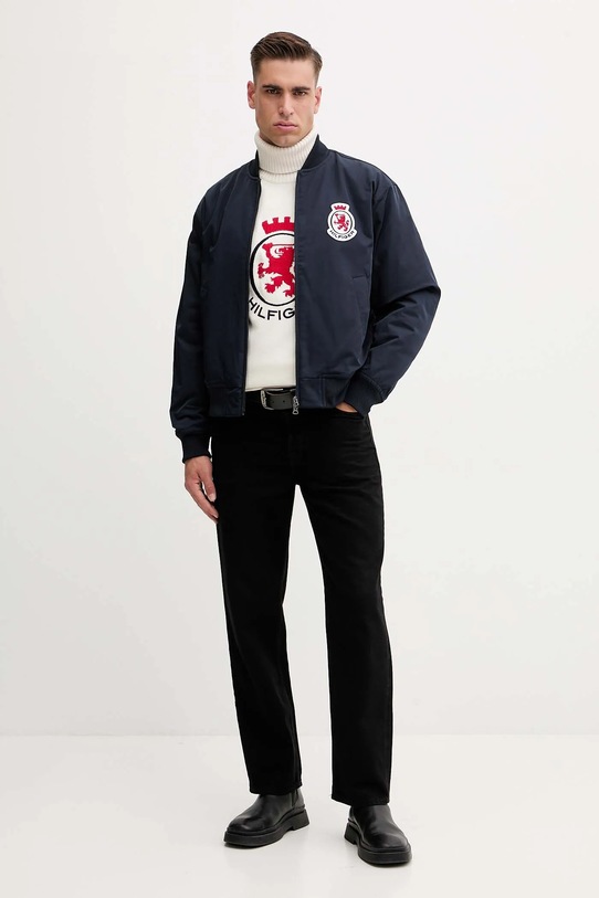 Bomber bunda Tommy Hilfiger MW0MW41083 námořnická modř AW25